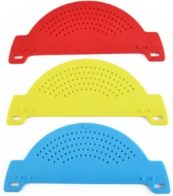 Alternative view of Merkloos Vergiet - Afgietdeksel Met Handvaten - Afgiethulp - Zeef - Afgieten - Solide Compacte Afgietdeksel - Rood