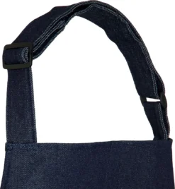 Alternative view of Chefs Fashion - Keukenschort - Denim Blauw Schort - 2 Zakken - Simpel Verstelbaar - 71 X 82 Cm