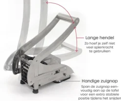 Alternative view of Culidor Frietsnijder - Patatsnijder - Fritessnijder - RVS - 2 Snijvormen