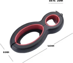 Multifunctionele Opener - 6-in-1 Keuken Hulp - Ouderen Opener - Fles Opener - Bier Opener - Pot Opener - Zak Opener - Veiligheidszegels Verwijderen - Doppen Losdraaien - Allesopener - Zwart/Rood 18 Multifunctionele Opener - 6-in-1 Keuken Hulp - Ouderen Opener - Fles Opener - Bier Opener - Pot Opener - Zak Opener - Veiligheidszegels Verwijderen - Doppen Losdraaien - Allesopener - Zwart/Rood -Thuiskeuken 1200x1032 5