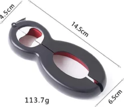 LOUZIR 6 In 1 Blikopener- Flesopener- Potopener- Deksel Opener- Gereedschap Om Doppen Van Flessen En Potten Te Verwijderen 34 LOUZIR 6 In 1 Blikopener- Flesopener- Potopener- Deksel Opener- Gereedschap Om Doppen Van Flessen En Potten Te Verwijderen -Thuiskeuken 1200x1035 3