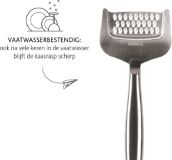 Alternative view of Boska Kaasrasp Copenhagen - Kaasrasp Harde Kaas - Kaasrasp Voor Oude Kaas - Vaatwasserbestendig - Multifunctionele Kaasrasp - RVS - 180 X 74x 20 Mm - Keukengerei - Keuken Accessoires - 10 Jaar Garantie