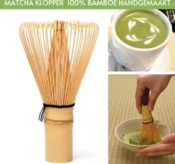 Alternative view of Winkrs | Matcha Thee Set Met Bamboe Klopper, Garde Houder (mint) En Lepel - Japanse Theeceremonie