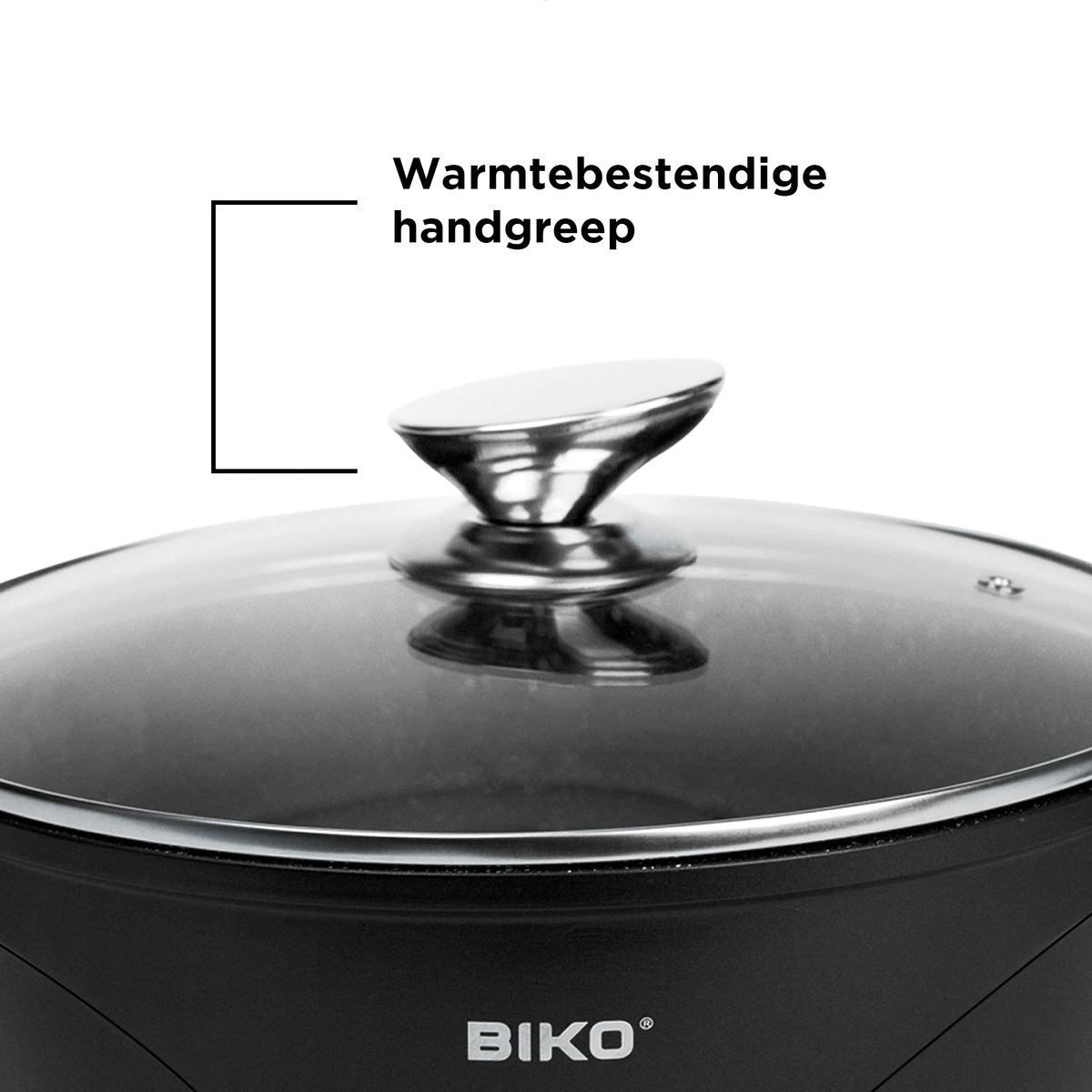 BIKO - Smile Pannen 8 Delige Pannenset - Braadpan - Zwart 8 BIKO - Smile Pannen 8 Delige Pannenset - Braadpan - Zwart - Afbeelding 8