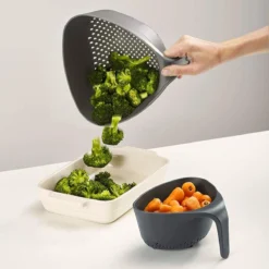 Joseph Joseph Nest Colanders Vergiet Grijs - 2 Delig