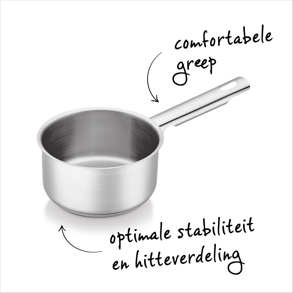 Brabantia Futura Kookpannenset - 4 Delig - RVS 3 Brabantia Futura Kookpannenset - 4 Delig - RVS - Afbeelding 3