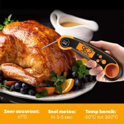 Alternative view of YUGN Combi BBQ Thermometer Vleesthermometer Digitaal En Vleeshamer Vleesvermalser - Inclusief Batterij En Meat Guide - Meat Tenderizer Vleespletter - Oventhermometer Ovenbestendig En Kookthermometer - Barbecue Tip - Barbeque BBQ Accesoires - Cadeau