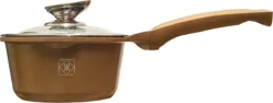Alternative view of Kookkunst Holland Pannenset 10 Delig Inductie Met Deksels En Silicone Koudgrepen - Koper