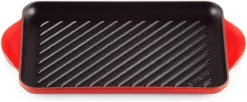 Le Creuset - Gietijzeren Grillplaat - 32x22cm - Kersenrood