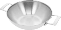 Demeyere Industry 5 RVS Wokpan – Wokpan Inductie – 30 Cm –2 Handvaten – PTFE-vrij