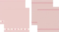 DDDDD 2x Theedoek + 2x Keukendoek Bakery - Pink