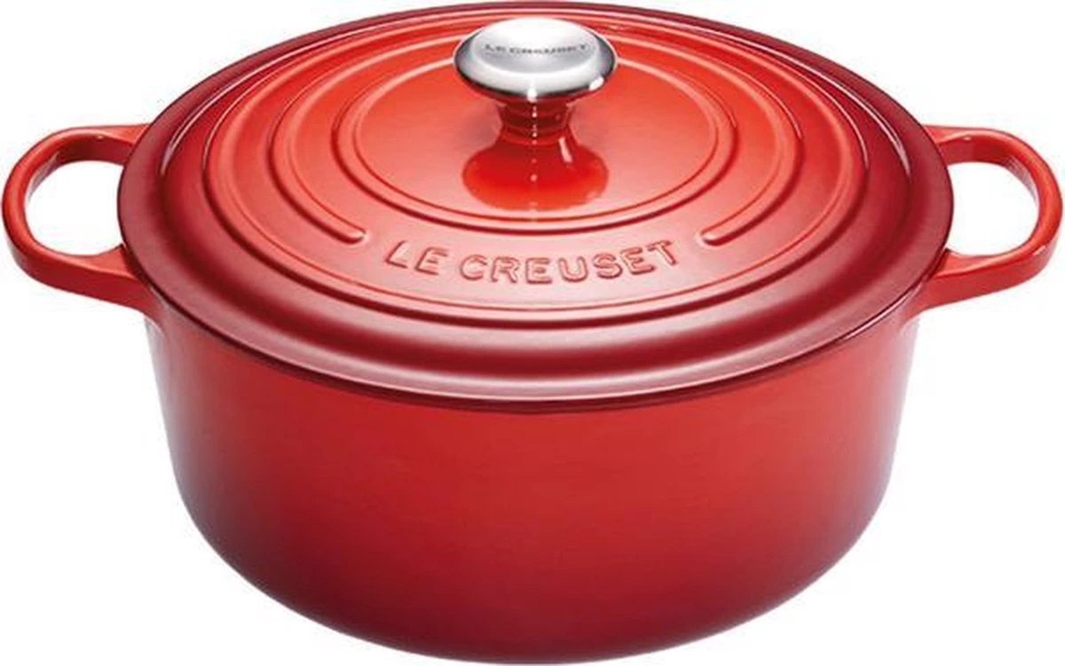 Le Creuset Gietijzeren Braadpan - 26cm 5,3 L - Kersenrood 10 Le Creuset Gietijzeren Braadpan - 26cm 5,3 L - Kersenrood - Afbeelding 10