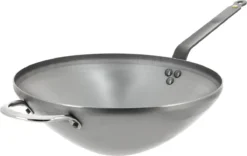 DeBuyer - Mineral B Wok 32cm - Staal - Tegengreep