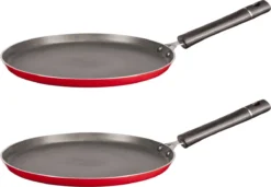 Alternative view of Aluminium Professionele Rode Pannekoekenpan Met Anti-aanbak Laag 24 Cm