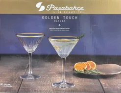 Pasabahce Elysia Golden Touch Martiniglazen 220cc 3 Pasabahce Elysia Golden Touch Martiniglazen 220cc -Thuiskeuken 1200x930 6