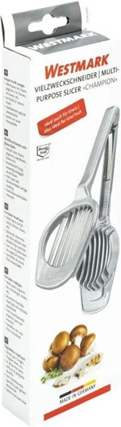 Westmark Champion Champignonsnijder 19,5 X 7,2 X 2,9 Cm - Aluminium - RVS 33 Westmark Champion Champignonsnijder 19,5 X 7,2 X 2,9 Cm - Aluminium - RVS -Thuiskeuken 342x1200 1