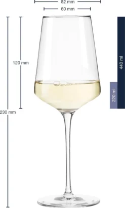 Alternative view of Leonardo Witte Wijnglas Puccini - 400 Ml - Set 6 Stuks